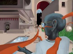 This illustration allows you to re experience what it means: Once upon a time, there was a mountain and a temple in the mountain