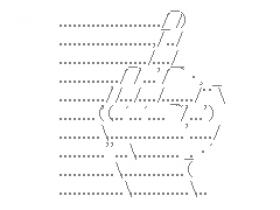 Boring masterpiece VII Part 8 - ASCII middle finger